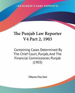 The Punjab Law Reporter V4 Part 2, 1903