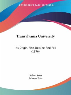 Transylvania University - Peter, Robert; Peter, Johanna