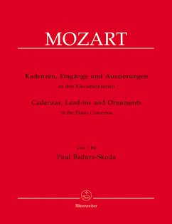 Kadenzen zu den Klavierkonzerten Wolfang Amadeus Mozarts für Klavier