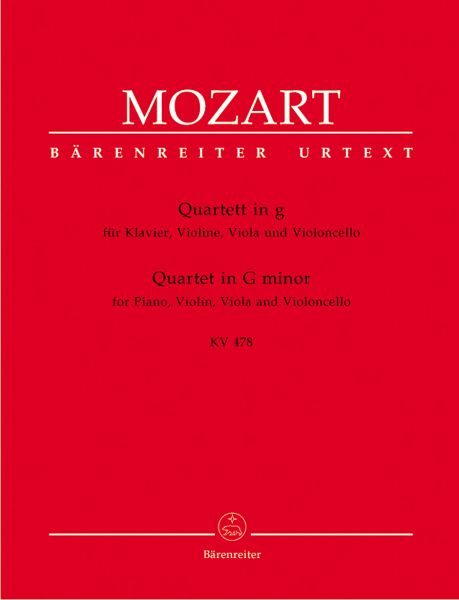 Quartett g-Moll KV478 für Streichtrio und Klavier