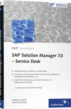 SAP Solution Manager 7.0 - Service Desk - Friedrich, Matthias; Sternberg, Torsten