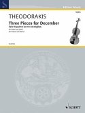 Three Pieces for December, Violine und Klavier
