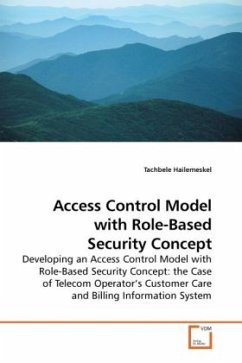 Access Control Model with Role-Based Security Concept - Hailemeskel, Tachbele