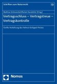 Vertragsschluss - Vertragstreue - Vertragskontrolle