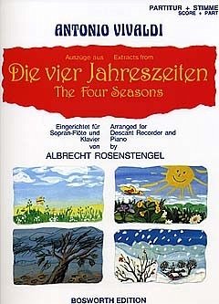 Cover Die vier Jahreszeiten (Auszüge) für Sopranblockflöte und Klavier