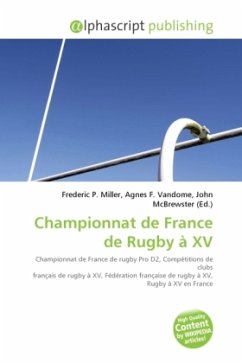 Cover Championnat de France de Rugby à XV