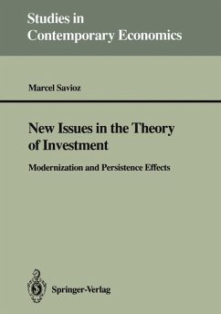New Issues in the Theory of Investment - Savioz, Marcel