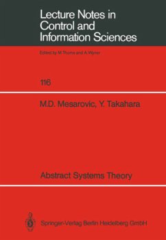 Abstract Systems Theory - Mesarovic, Mihailo D.;Takahara, Yasuhiko
