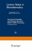Geometrical Probability and Biological Structures: Buffon¿s 200th Anniversary