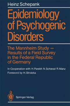 Epidemiology of Psychogenic Disorders - Schepank, Heinz