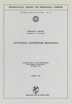Cover Statistical Continuum Mechanics
