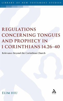 Cover Regulations Concerning Tongues and Prophecy in 1 Corinthians 14.26-40