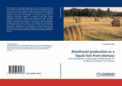 Bioethanol production as a liquid fuel from biomass