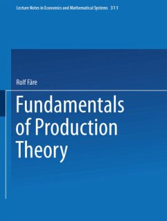 Fundamentals of Production Theory - Färe, Rolf