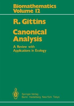 Canonical analysis. A review with applications in ecology. Canonical analysis. A review with applications in ecology.