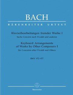Cover Klavierbearbeitungen fremder Werke Band 1 6 Konzerte BWV972-977 nach Vivaldi und anderen