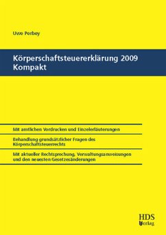 Körperschaftsteuererklärung 2009 Kompakt