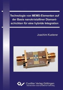 Cover Technologie von MEMS-Elementen auf der Basis nanokristalliner Diamantschichten für eine hybride Integration
