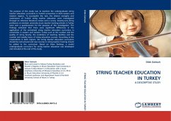 STRING TEACHER EDUCATION IN TURKEY