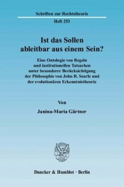 Ist das Sollen ableitbar aus einem Sein? - Gärtner, Janina-Maria