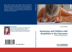 Autonomy and Children with Disabilities in the Classroom - Prechotko, Carol