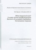 House of Lords Merits of Statutory Instruments Committee: What Happened Next? a Study of Post-Implementation Reviews of Secondary Legislation: Governm
