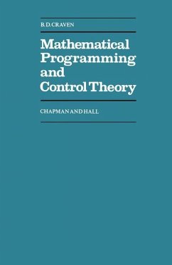 Mathematical Programming and Control Theory - Craven, B. D.