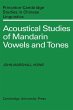 Acoustical Studies of Mandarin Vowels... - Bild 1