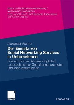 Der Einsatz von Social Networking Services in Unternehmen - Richter, Alexander