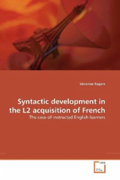 Cover Syntactic development in the L2 acquisition of French