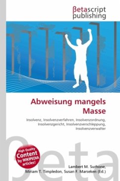 Abweisung mangels Masse