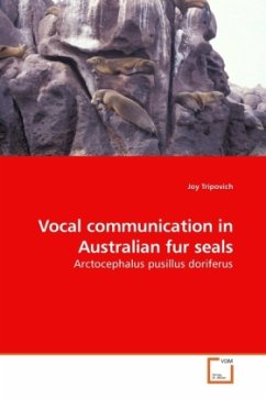 Vocal communication in Australian fur seals - Tripovich, Joy