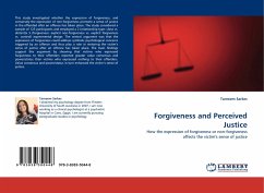 Forgiveness and Perceived Justice