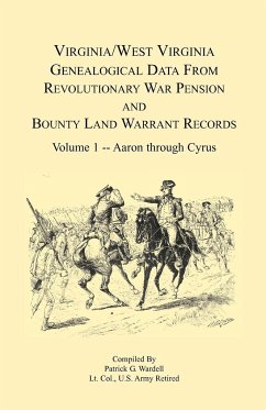 Virginia and West Virginia Genealogical Data from Revolutionary War Pension and Bounty Land Warrant Records - Wardell, Patrick G.