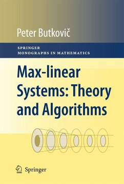 Max-linear Systems: Theory and Algorithms - Butkovic, Peter