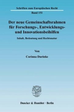 Cover Der neue Gemeinschaftsrahmen für Forschungs-, Entwicklungs- und Innovationsbeihilfen