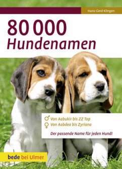 80 000 Hundenamen - Klingen, Hans-Gerd