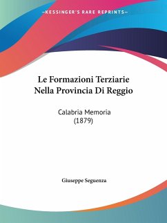 Le Formazioni Terziarie Nella Provincia Di Reggio