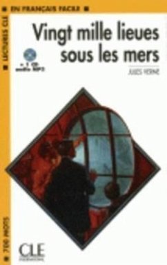 Vingt Mille Lieues Sous Les Mers Book + MP3 CD (Level 1) - Verne