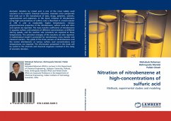 Nitration of nitrobenzene at high-concentrations of sulfuric acid