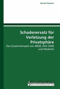 Schadenersatz für Verletzung der Privatsphäre - Hainzer, Daniel