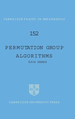 Permutation Group Algorithms - Seress, Akos; Seress, Kos