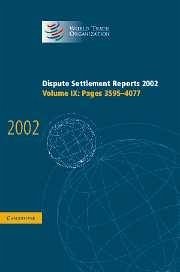 Dispute Settlement Reports 2002 - World Trade Organization (ed.)