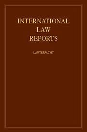 International Law Reports - Lauterpacht, Elihu (ed.)