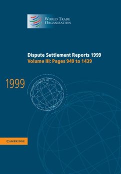 Cover Dispute Settlement Reports 1999