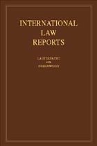 International Law Reports - Lauterpacht, E. / Greenwood, C. J. / Oppenheimer, A. G. (eds.)