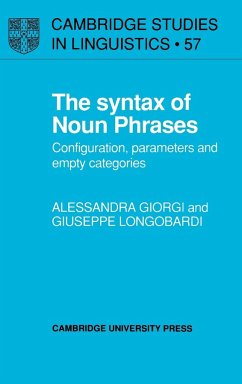 The Syntax of Noun Phrases - Giorgi, Alessandra; Longobardi, Giuseppe