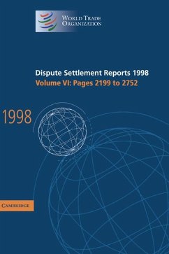 Cover Dispute Settlement Reports 1998