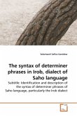 The syntax of determiner phrases in Irob, dialect of Saho language