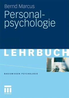 Personalpsychologie - Marcus, Bernd